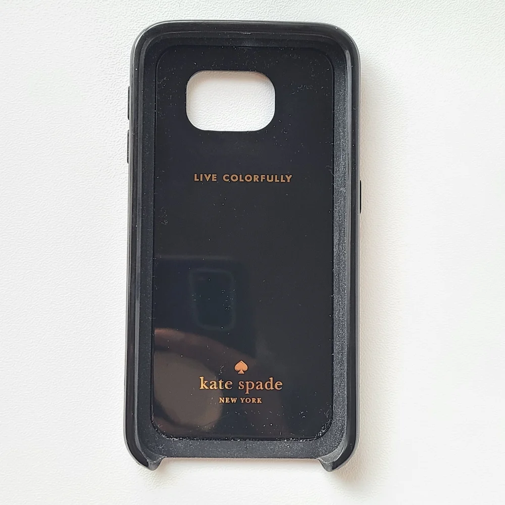 Kate Spade Samsung Galaxy s6 Phone Case Black Polka Dot